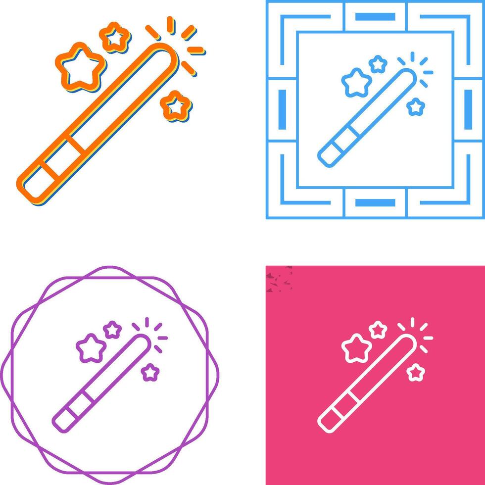 bacchetta magica vettore icona