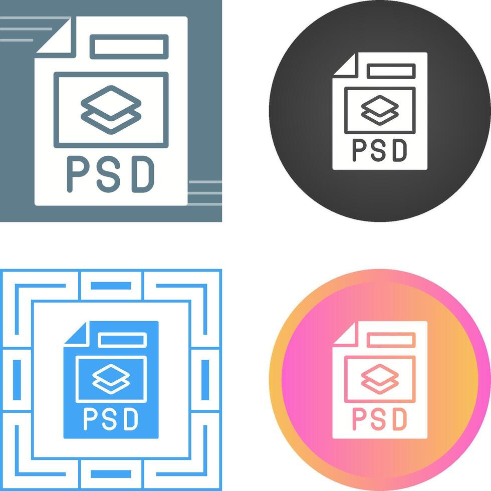 PSD file vettore icona