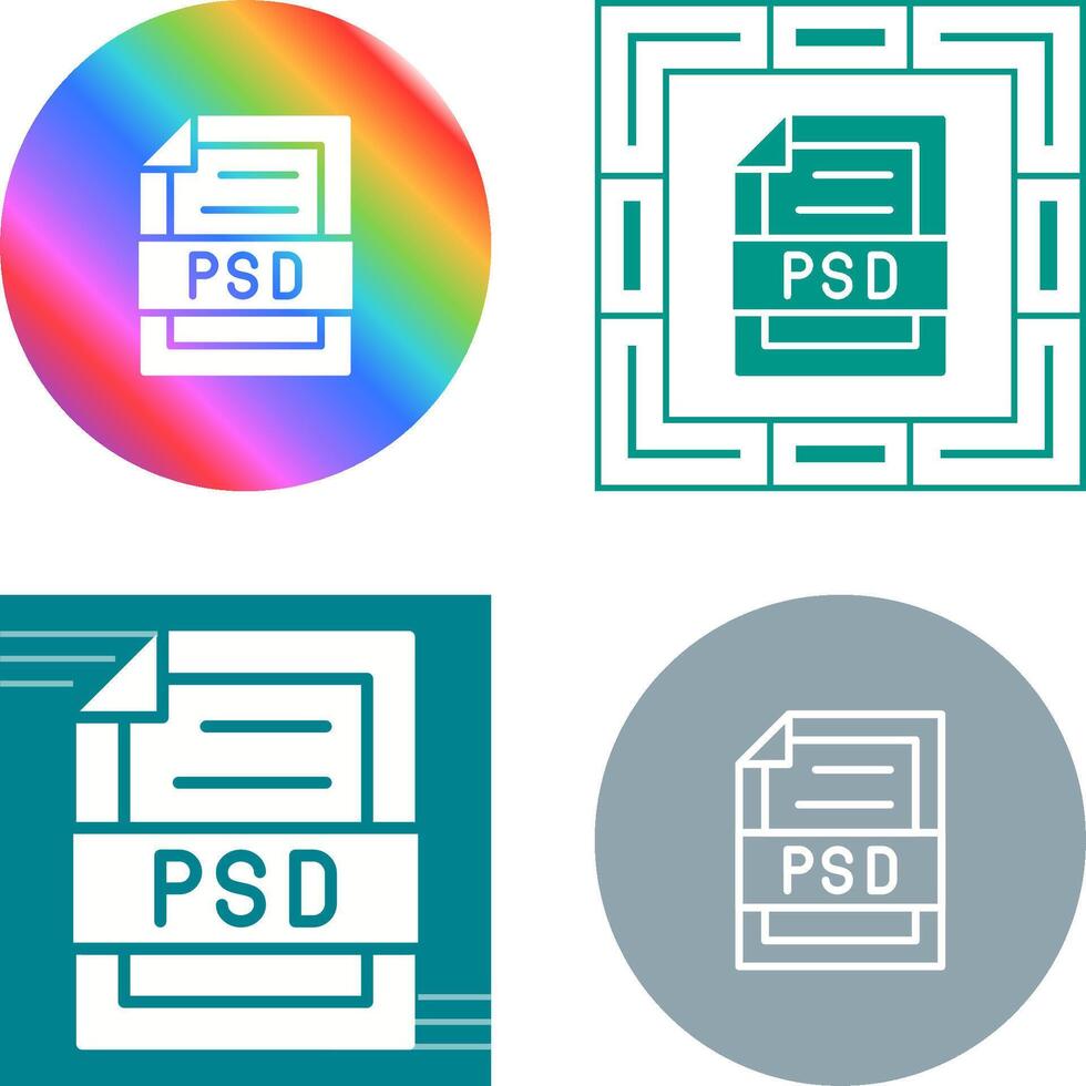 PSD file vettore icona