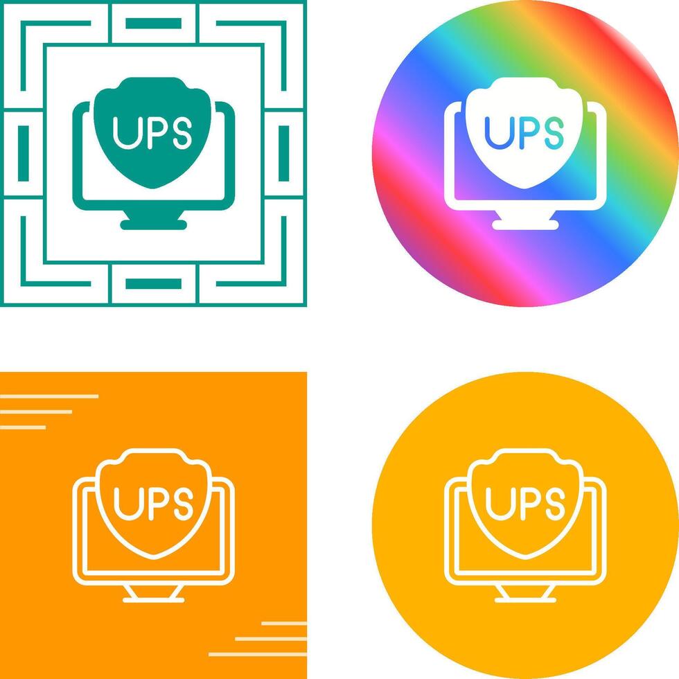 UPS vettore icona
