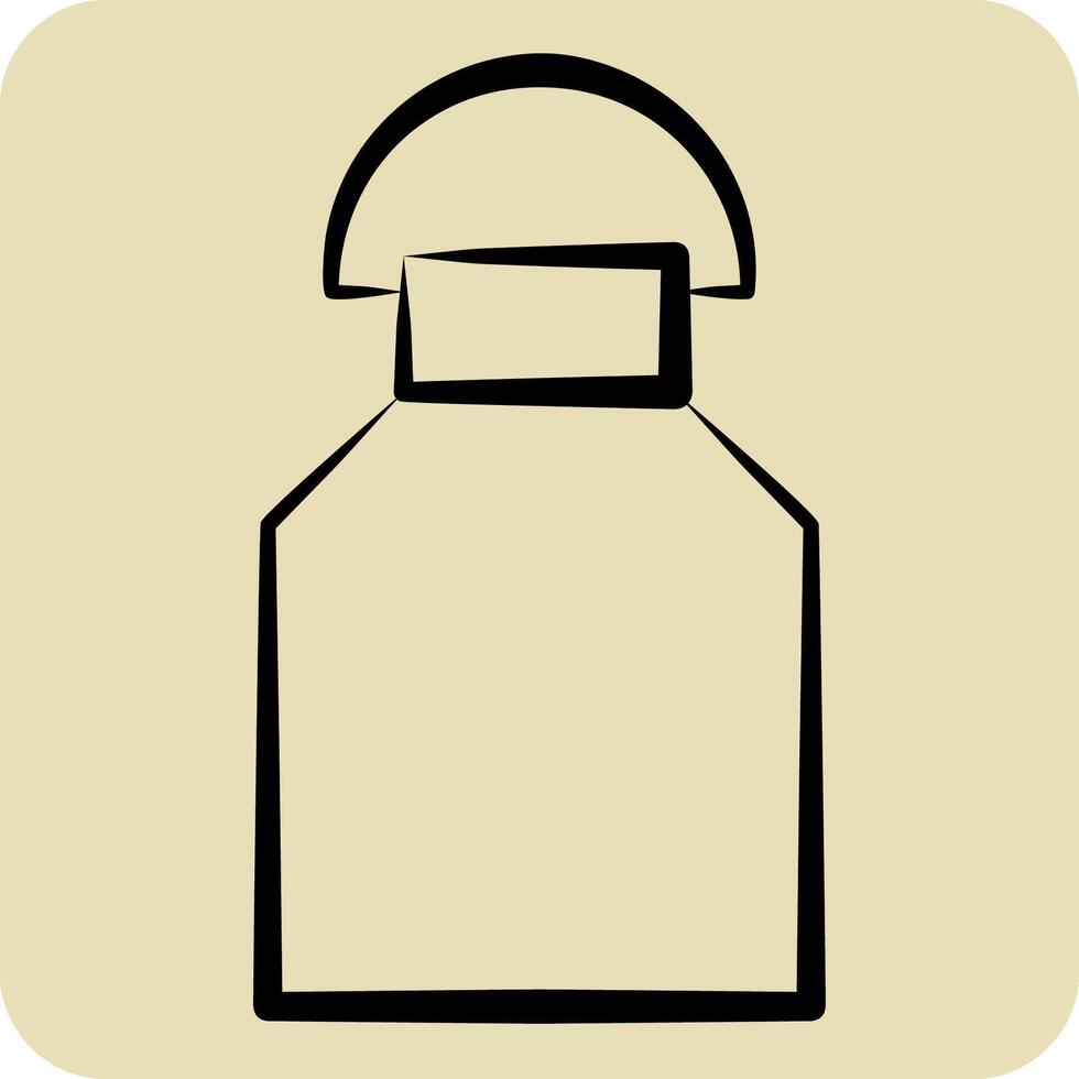 icona latte. relazionato per latte e bevanda simbolo. mano disegnato stile. semplice design modificabile. semplice illustrazione vettore