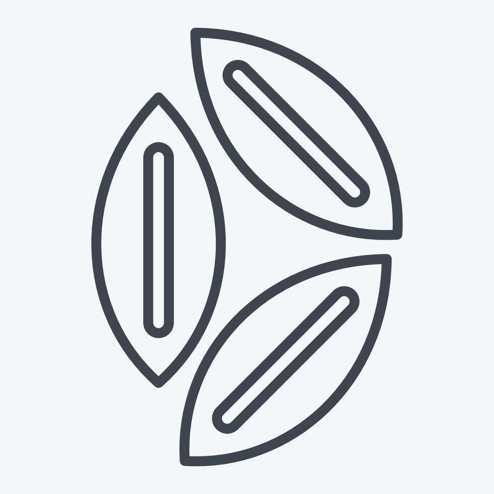 icona cumino. relazionato per Spezia simbolo. linea stile. semplice design modificabile. semplice illustrazione vettore