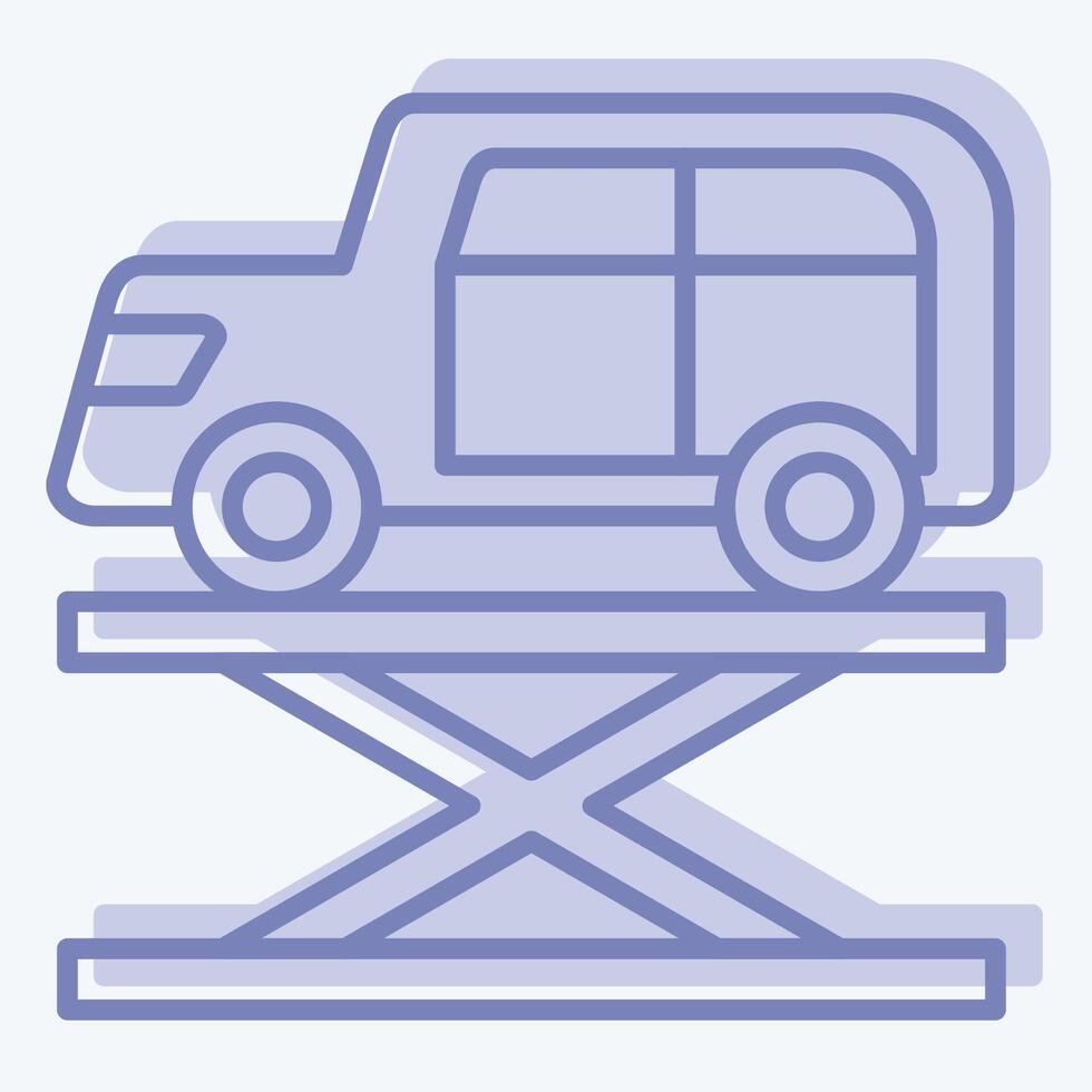 icona auto Jack. relazionato per box auto simbolo. Due tono stile. semplice design modificabile. semplice illustrazione vettore