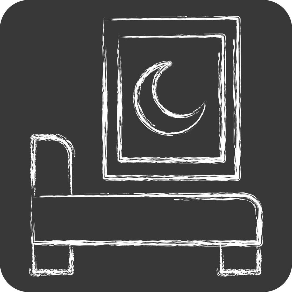 icona sognare. relazionato per tempo libero e viaggio simbolo. gesso stile. semplice design illustrazione. vettore