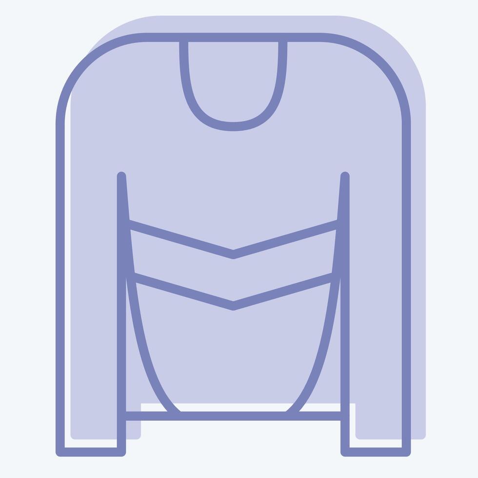 icona hockey maglia. relazionato per hockey gli sport simbolo. Due tono stile. semplice design modificabile vettore