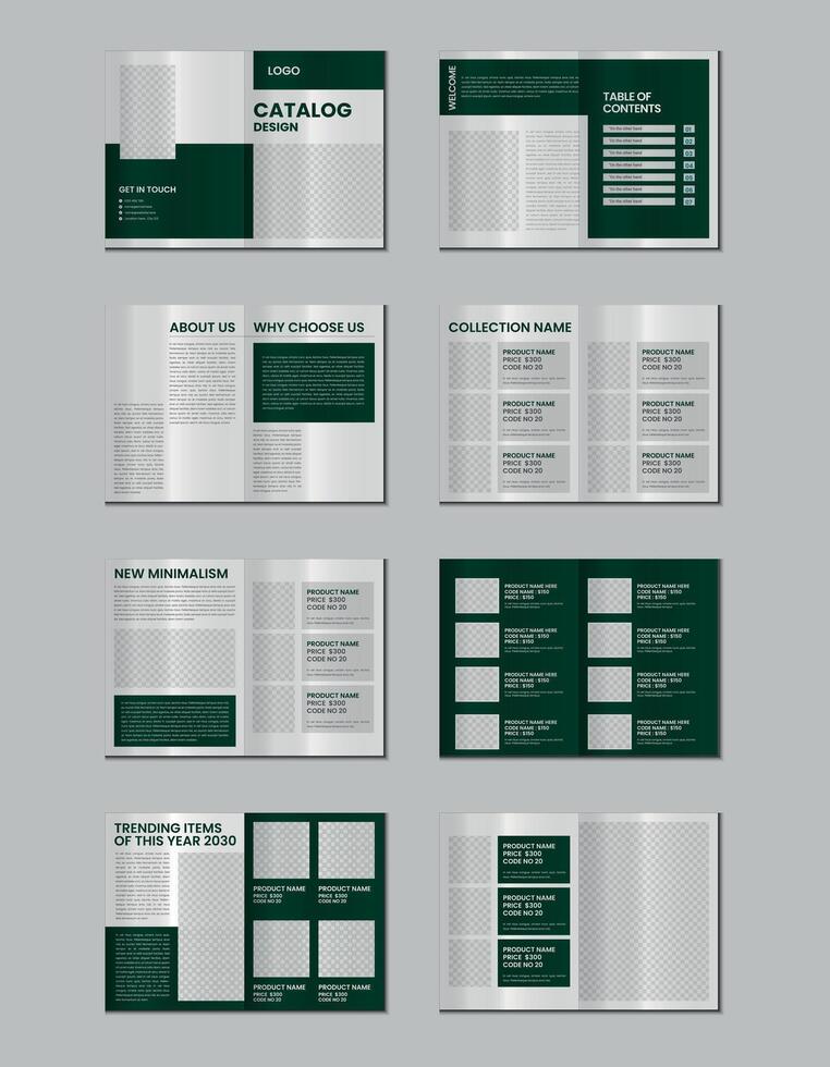 mobilia Prodotto Catalogare disegno, multipagina opuscolo Catalogare modello design con modello vettore