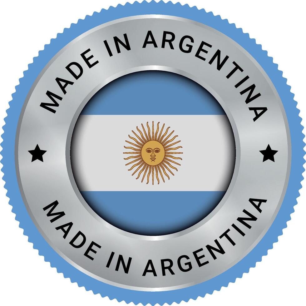 fatto nel argentina vettore logo e si fida distintivo icone