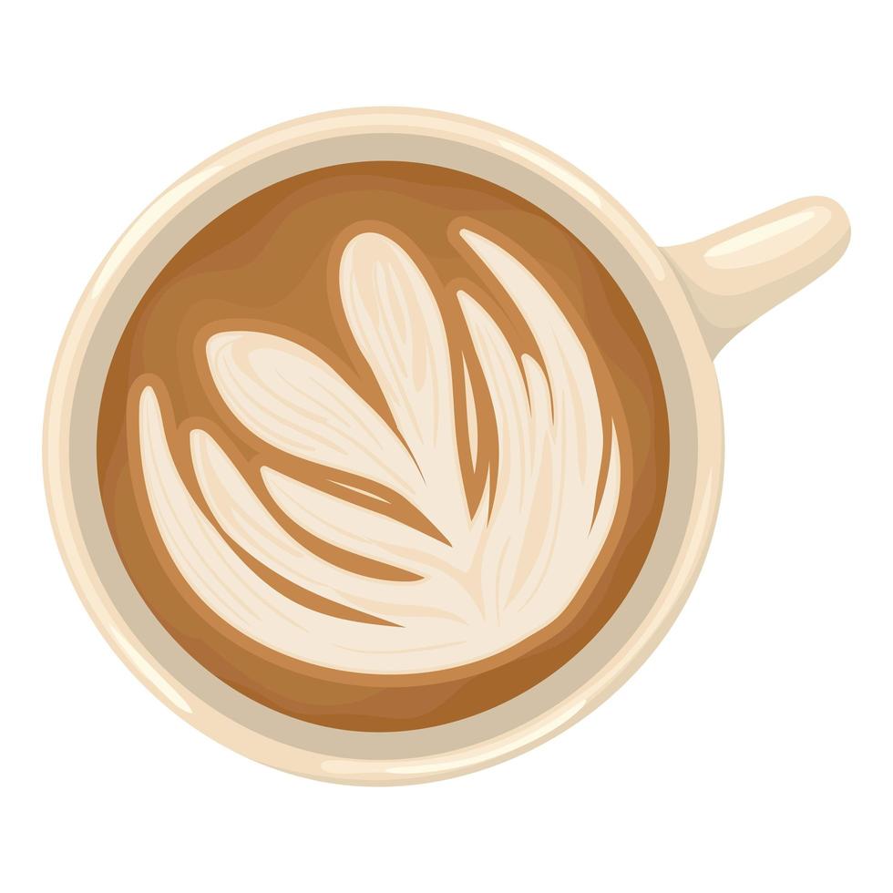 illustrazione della tazza di caffè vettore
