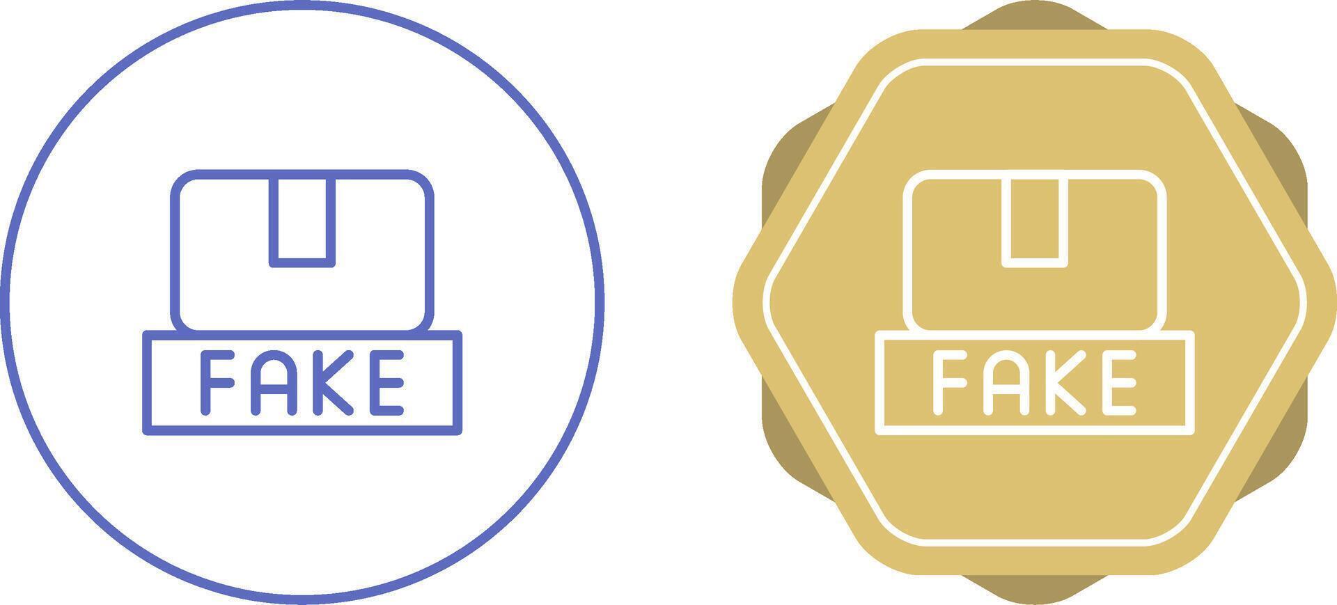 contraffazione prodotti vettore icona