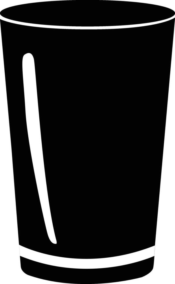 bicchiere silhouette vettore illustrazione