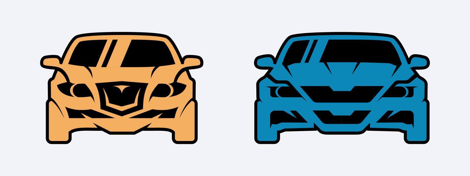 davanti Visualizza di auto icona, simbolo, design e illustrazione vettore