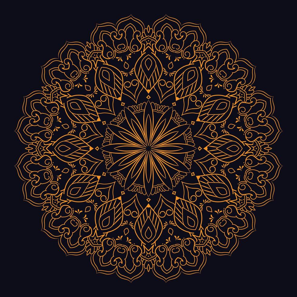 gratuito vettore grafico arte floreale mandala design