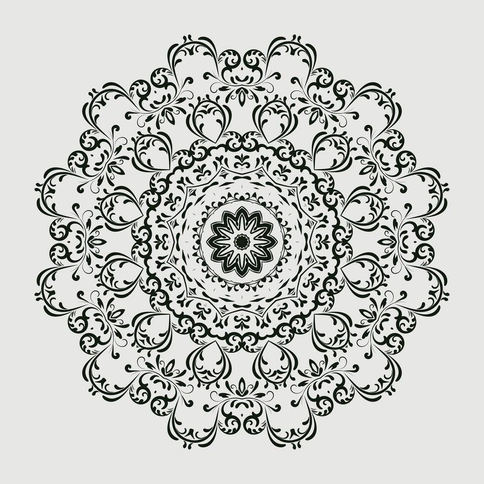 lusso floreale indiano Arabo mandala design premio vettore