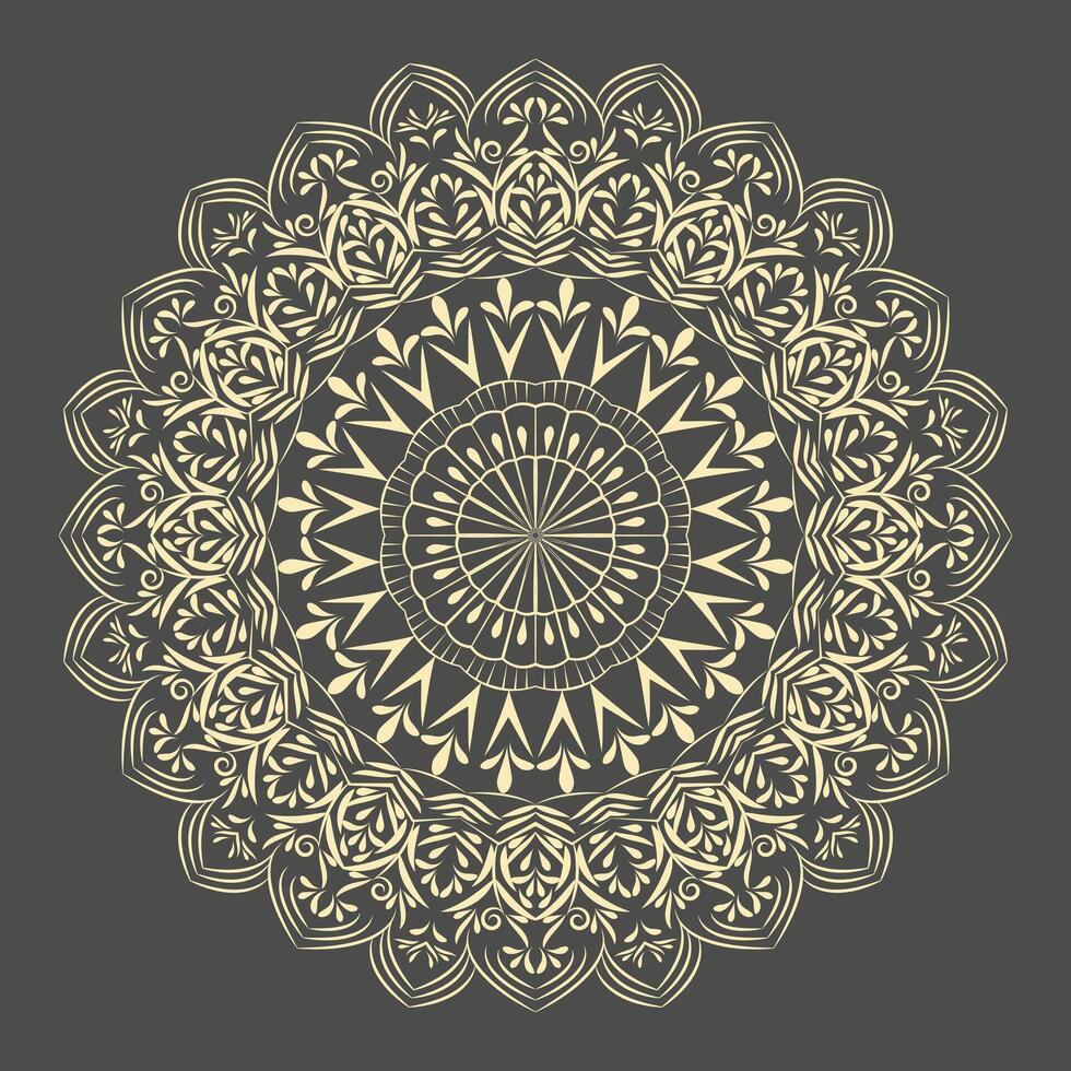 gratuito vettore lusso grafico arte Arabo mandala design