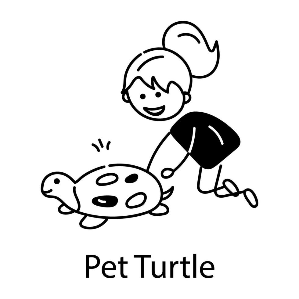 di moda animale domestico tartaruga vettore
