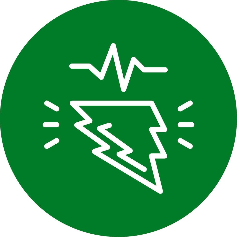 energia pulse schema cerchio icona vettore