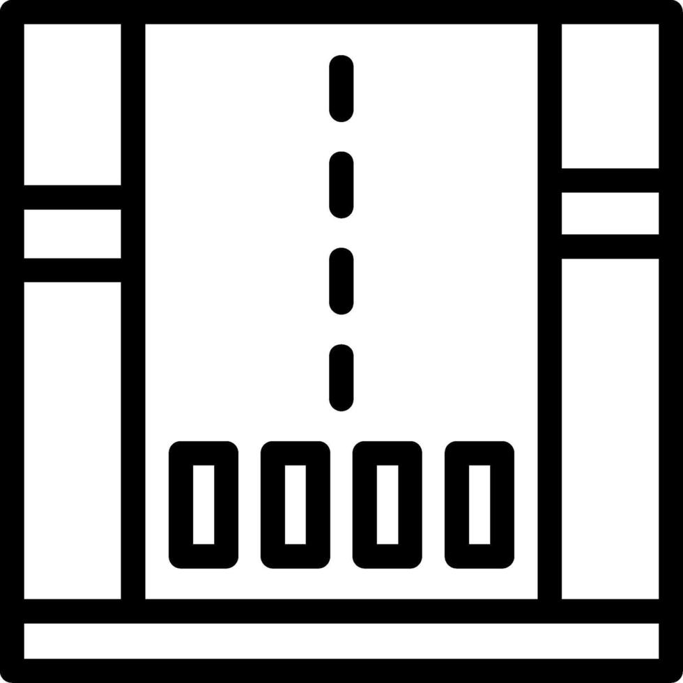 icona della linea stradale vettore