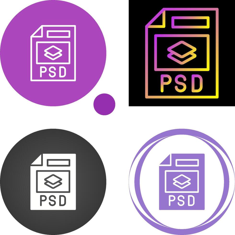 PSD file vettore icona