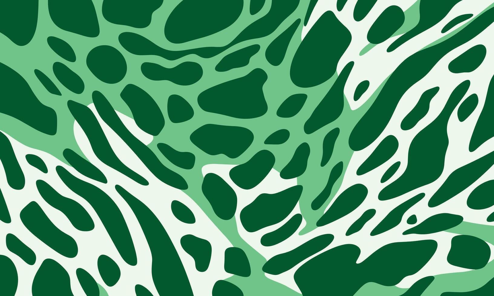 verde e bianca astratto modello, nel il stile di verde leopardo Stampa vettore