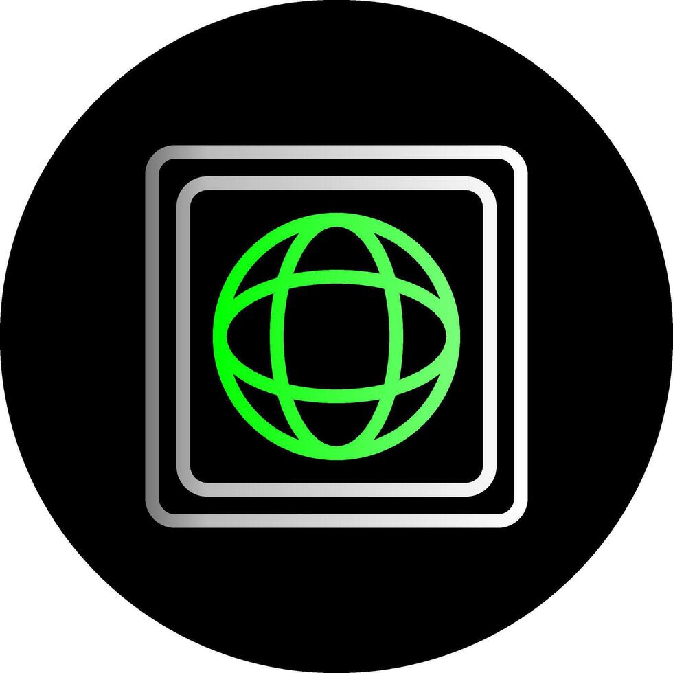 linkedin doppio pendenza cerchio icona vettore