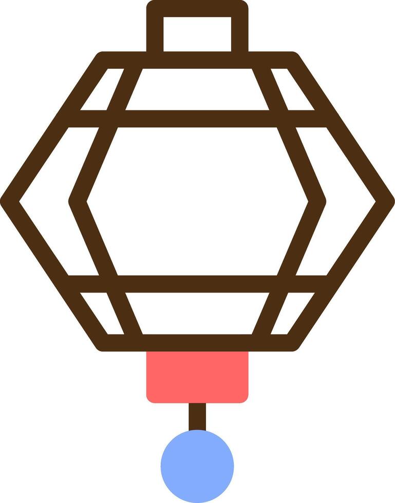 lanterna colore pieno icona vettore