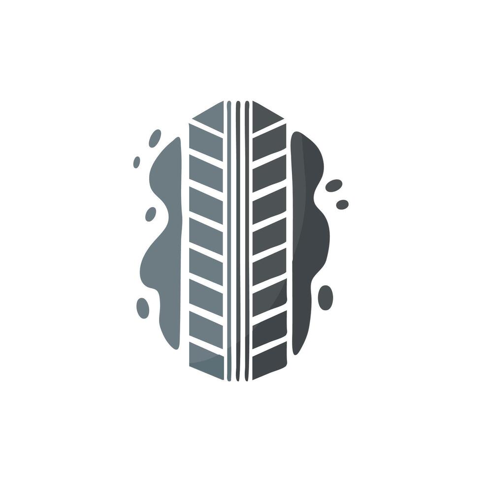 fango pneumatico camion icona clipart avatar logotipo isolato vettore illustrazione