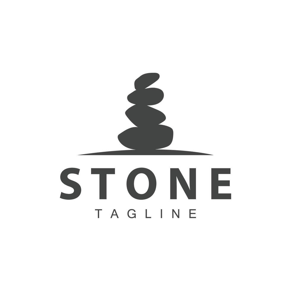 pietra vettore logo, pietra design equilibrio pietra miliare vettore templet simbolo illustrazione