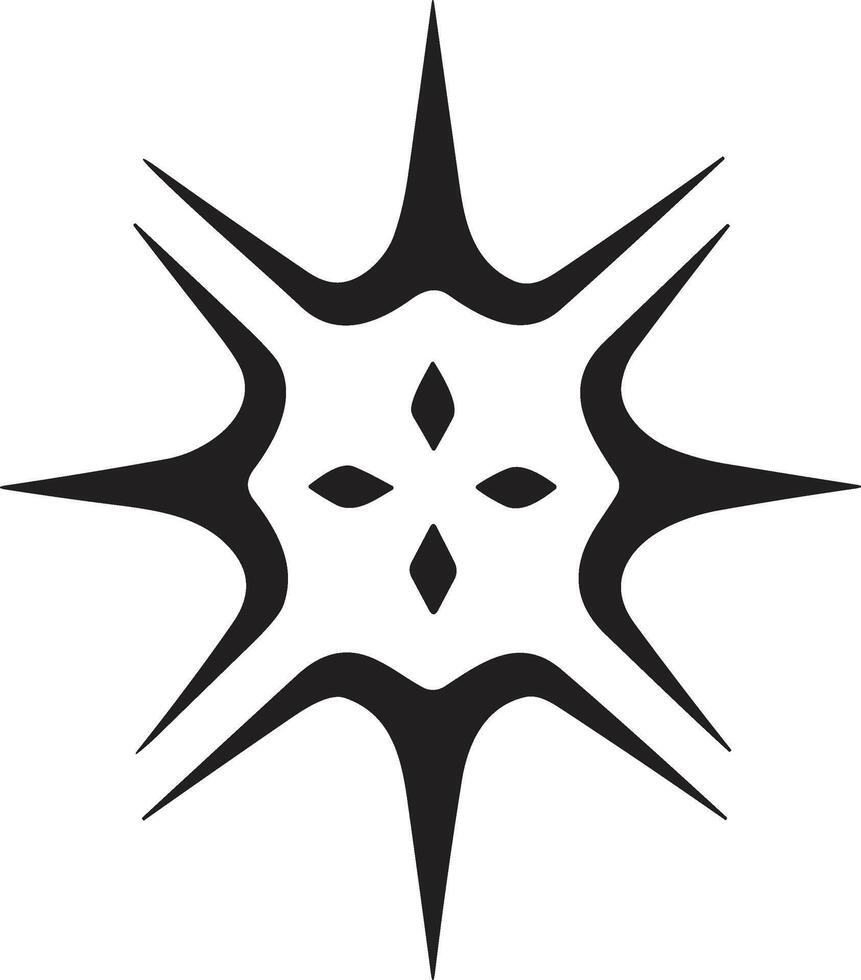 Vintage ▾ stile stella logo nel moderno minimo stile vettore