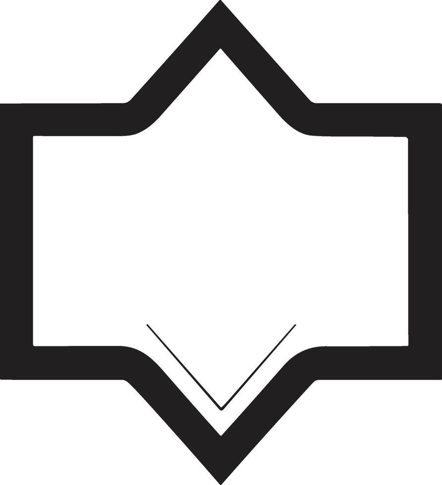 Vintage ▾ stile logo distintivo nel moderno minimo stile vettore