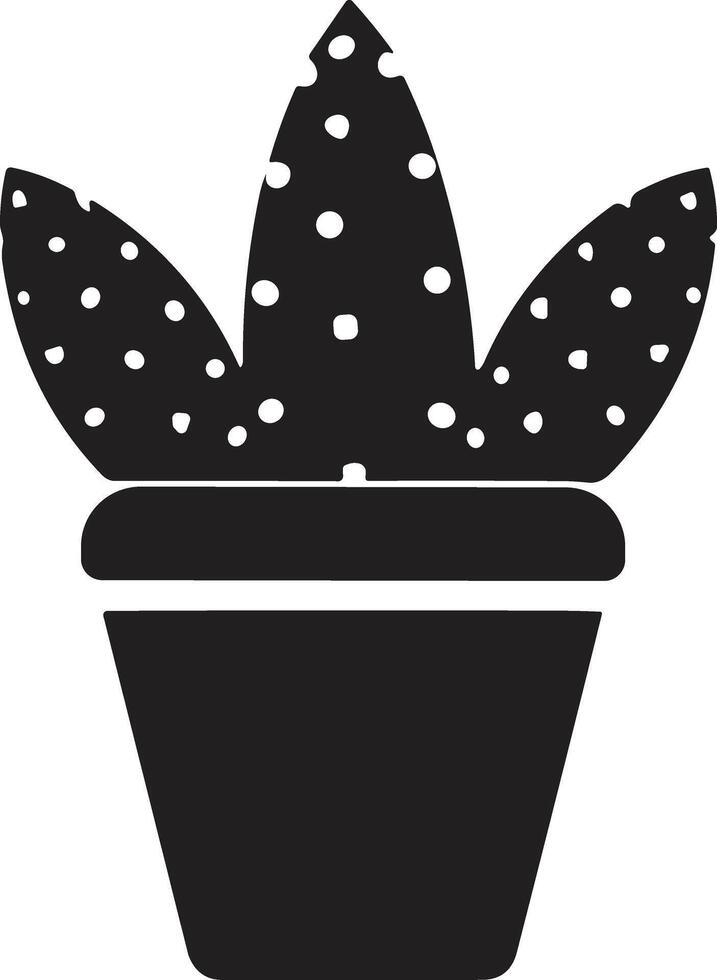 cactus albero logo nel moderno minimo stile vettore