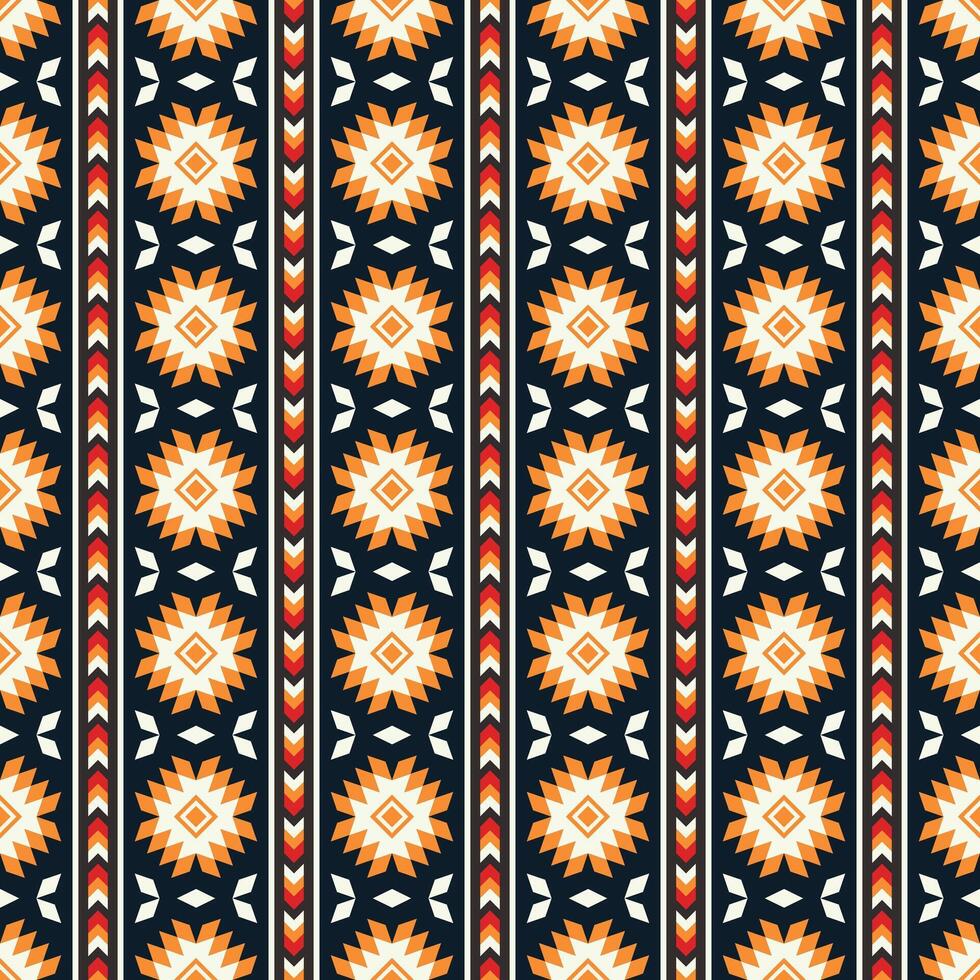 geometrico etnico orientale senza soluzione di continuità modello. tribale azteco navajo nativo americano stile. etnico ornamento vettore illustrazione. design tessile, tessuto, vestiario, tappeto, ikat, batik, sfondo, avvolgere.