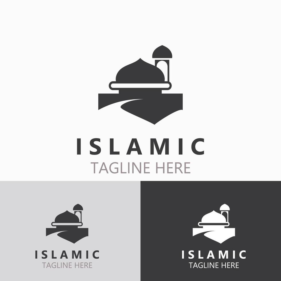 islamico moschea logo disegno, modello islamico, islamico giorno Ramadan vettore creativo idea