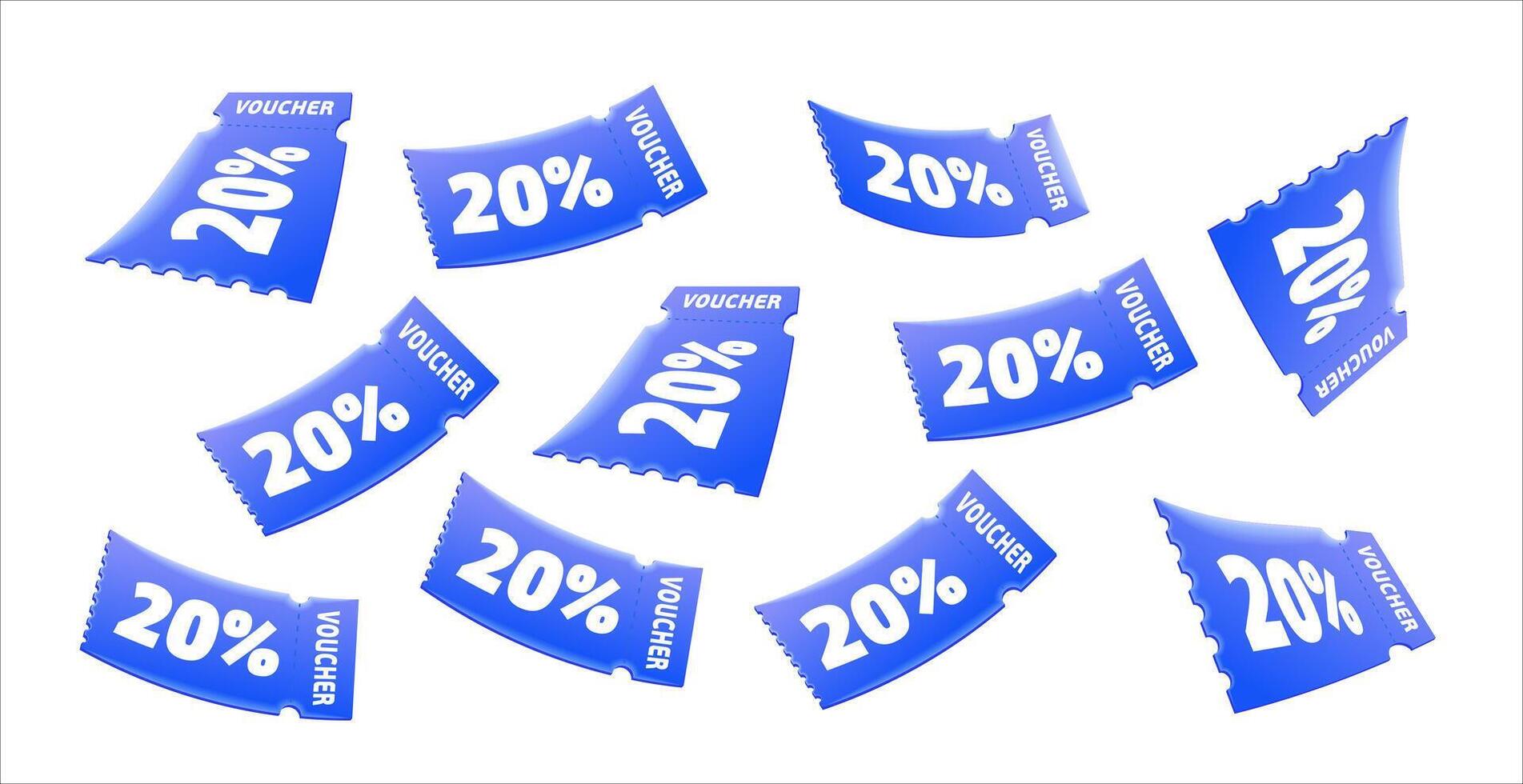 voucher; tagliando carta denaro contante indietro modello design con buono codice promozione. premio speciale prezzo offerte vendita buono. vettore