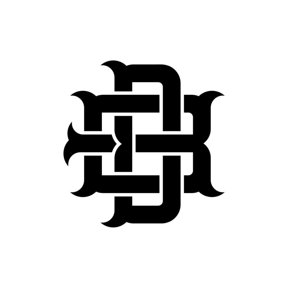 iniziale monogramma lettera bd logo design vettore