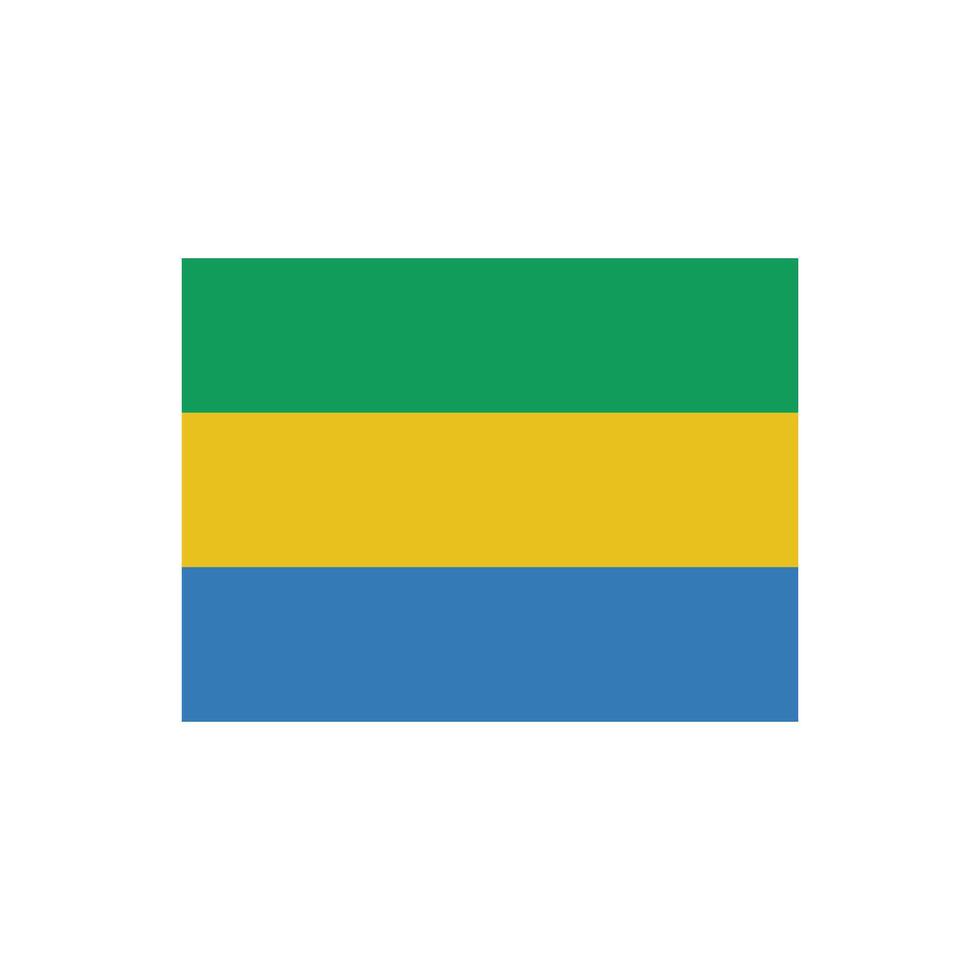 Gabon bandiera icona vettore