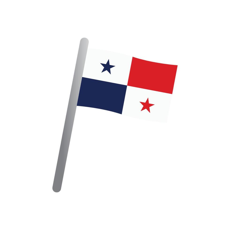 Panama bandiera icona vettore