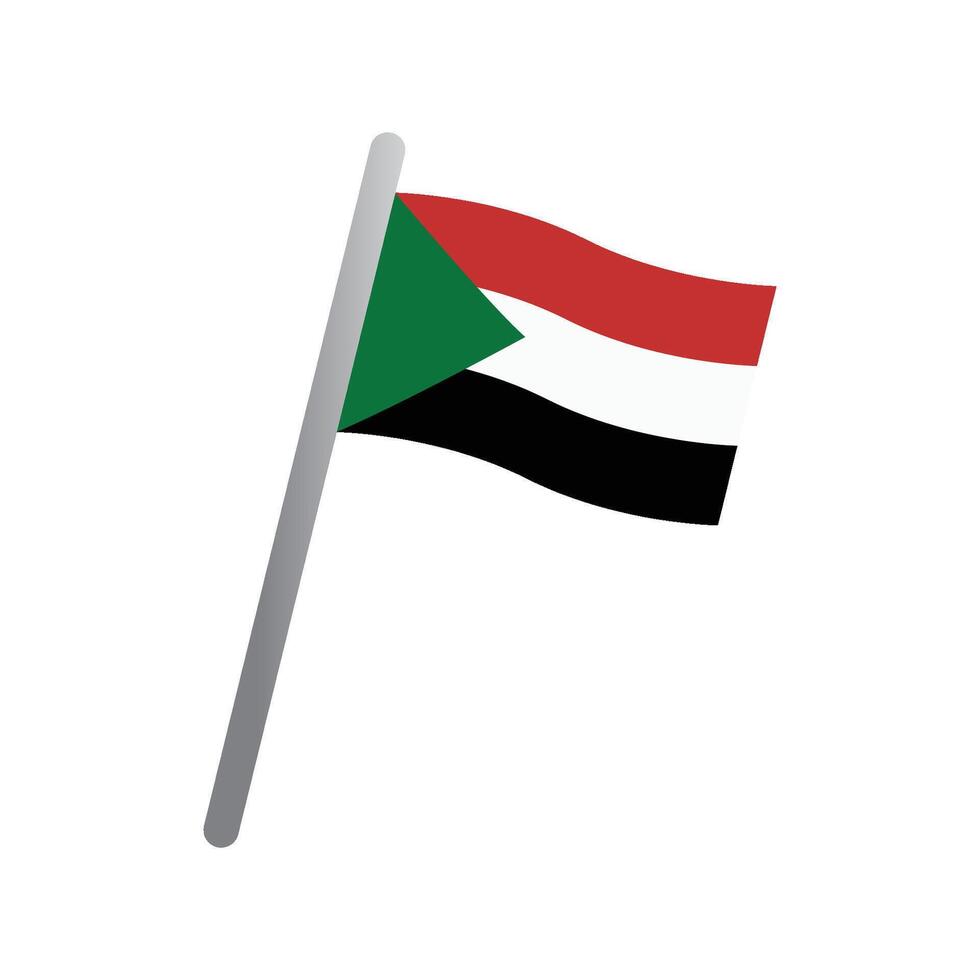 Sudan bandiera icona vettore