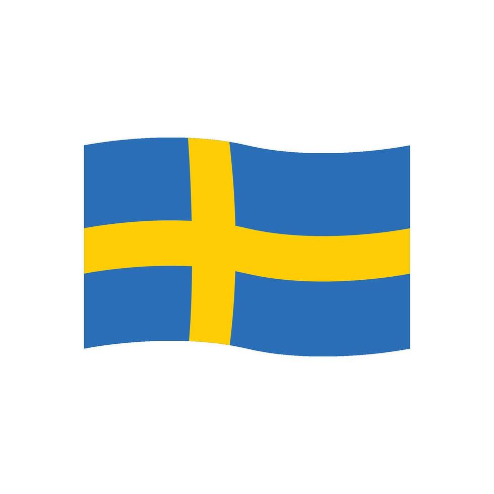 Svezia bandiera icona vettore