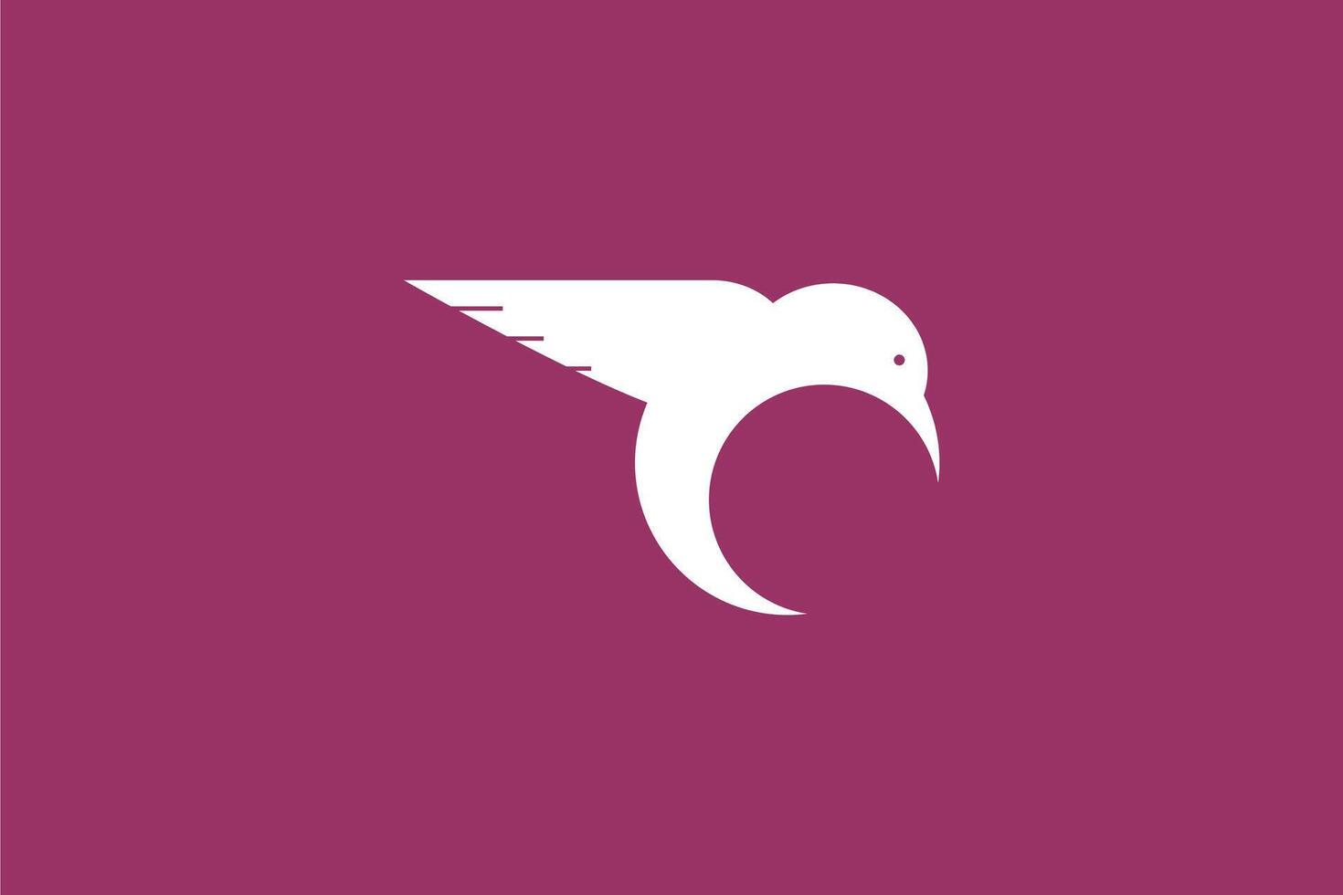colibrì logo icona vettore