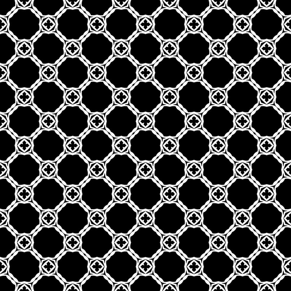 nero e bianca senza soluzione di continuità astratto modello. sfondo e sfondo. in scala di grigi ornamentale design. vettore