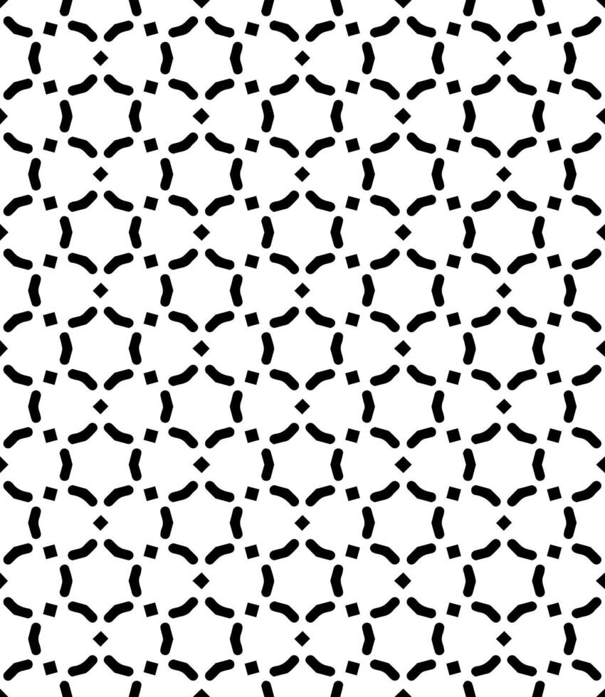 nero e bianca senza soluzione di continuità astratto modello. sfondo e sfondo. in scala di grigi ornamentale design. vettore