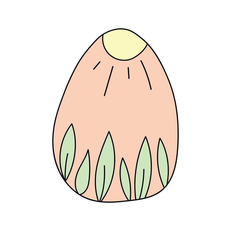 Pasqua uovo. vettore illustrazione. isolato su bianca sfondo