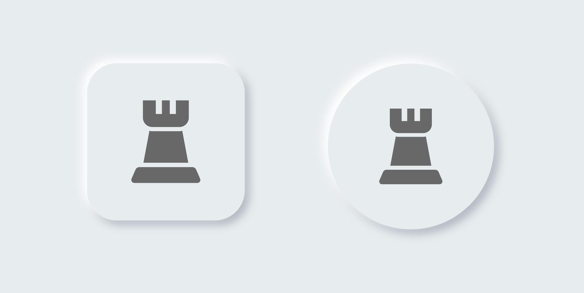 scacchi solido icona nel neomorfo design stile. tavola gioco segni vettore illustrazione.