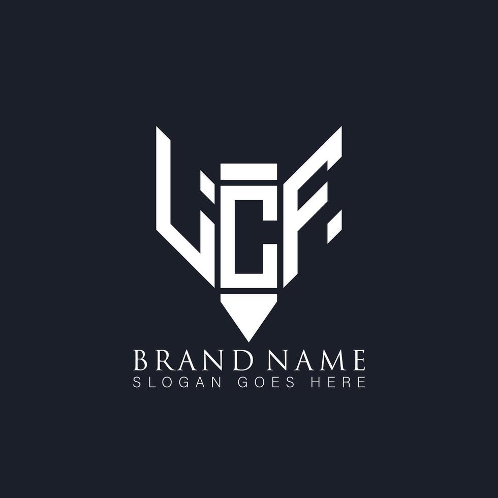 lcf astratto lettera logo. lcf creativo monogramma iniziali lettera logo concetto. lcf unico moderno piatto astratto vettore lettera logo design.