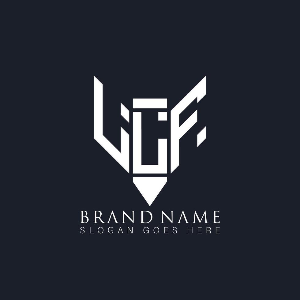 llf astratto lettera logo. llf creativo monogramma iniziali lettera logo concetto. llf unico moderno piatto astratto vettore lettera logo design.