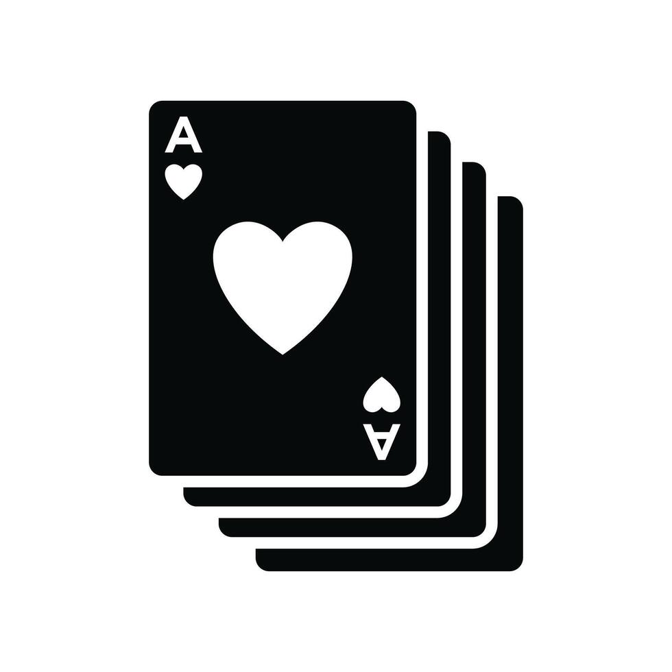 poker carta icona vettore design modello nel bianca sfondo