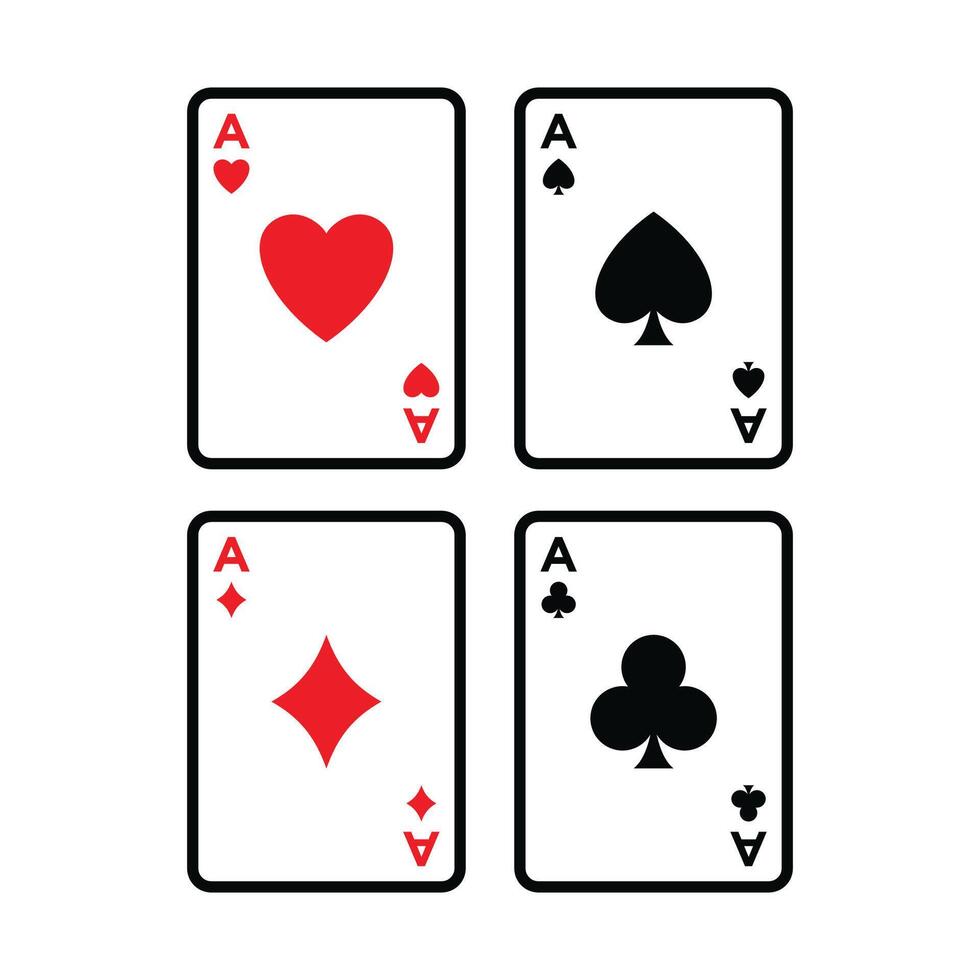 poker carta icona vettore design modello nel bianca sfondo