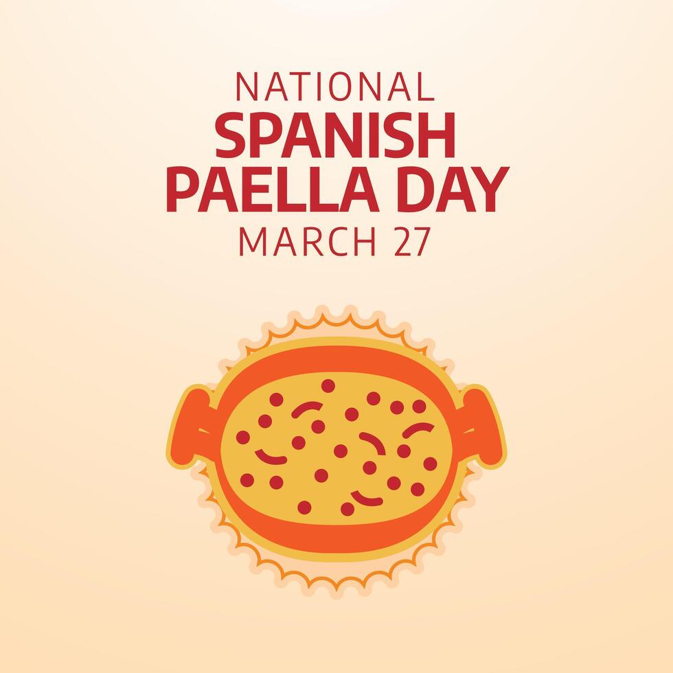nazionale spagnolo paella giorno vettore design modello bene per celebrazione. spagnolo paella design vettore. spagnolo paella Immagine. vettore eps 10.