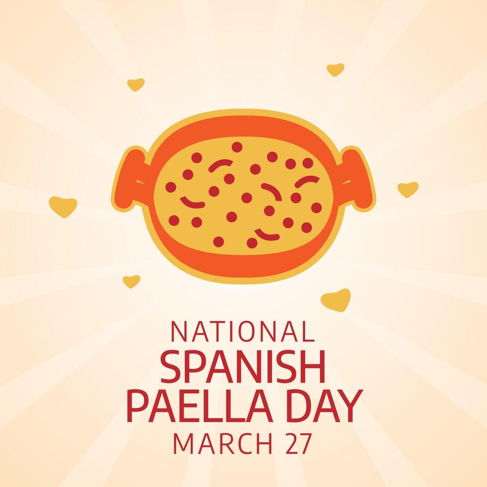 nazionale spagnolo paella giorno vettore design modello bene per celebrazione. spagnolo paella design vettore. spagnolo paella Immagine. vettore eps 10.