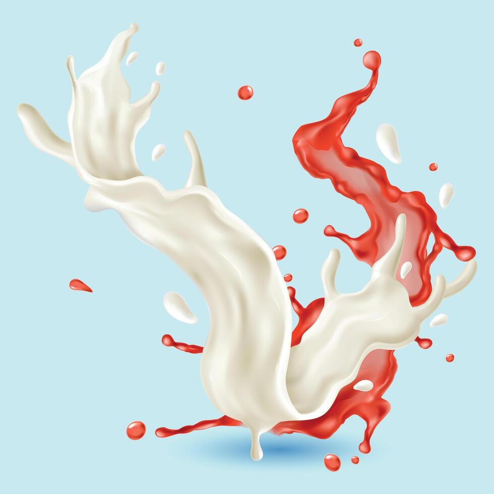 vettore latte rosso vino spruzzo far cadere mucche pecora vettore sfondo